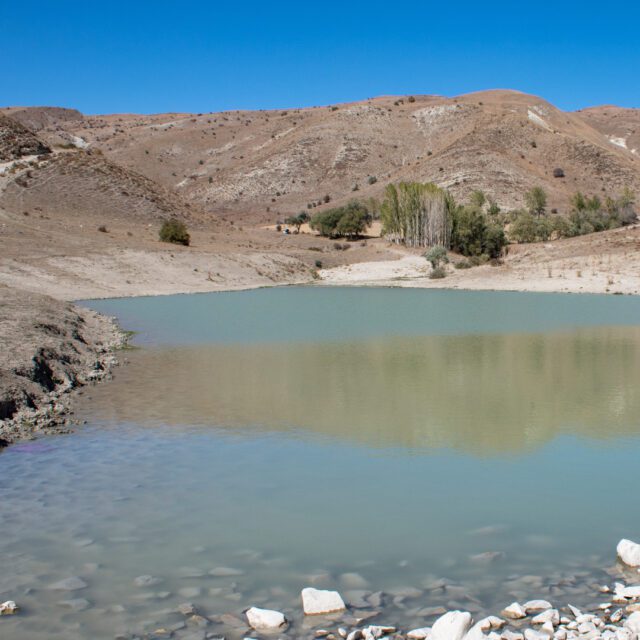 small reservoir in semi arid climate zone
